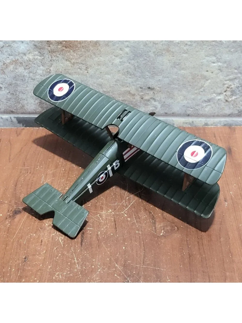 Assembled Airplane Model Kit InAir E Z Sopwith Camel F1 Missing Display Stand